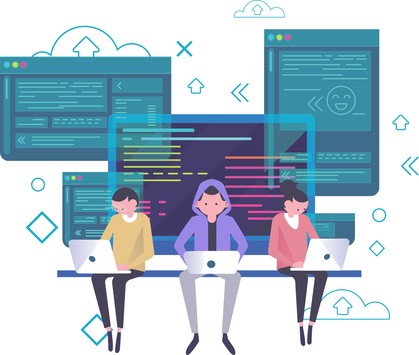 These coders represent the specno app developement team